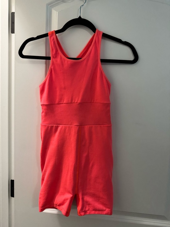 FP Movement by Free People Pants - FP Movement by Free People Neon Coral Tank Romper Runsie XS/S